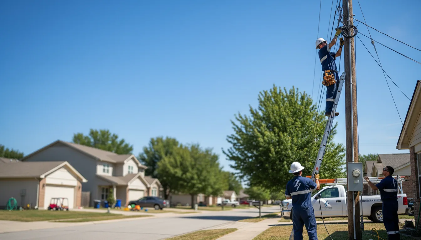 Residential electrician providing installation services in Fraser, MI